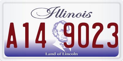 IL license plate A149023