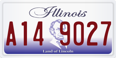 IL license plate A149027