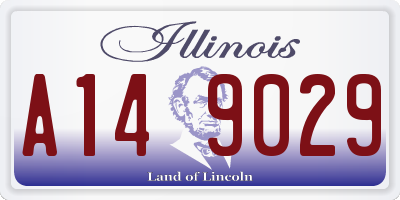 IL license plate A149029
