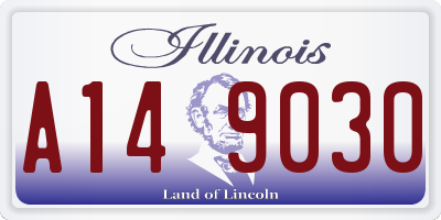 IL license plate A149030