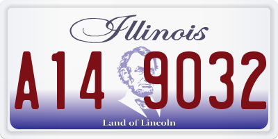 IL license plate A149032