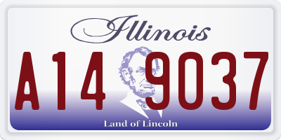 IL license plate A149037
