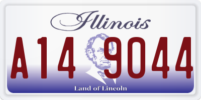 IL license plate A149044