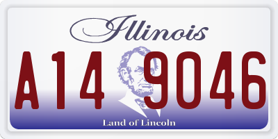 IL license plate A149046