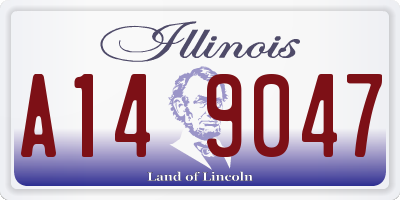 IL license plate A149047