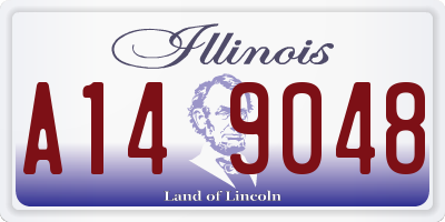IL license plate A149048