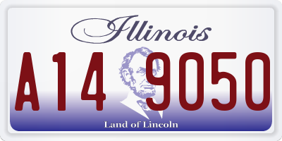 IL license plate A149050