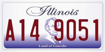 IL license plate A149051