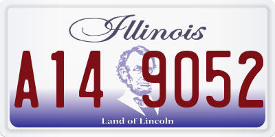 IL license plate A149052