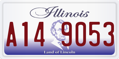 IL license plate A149053
