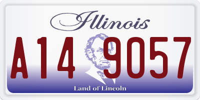 IL license plate A149057