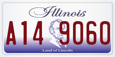 IL license plate A149060
