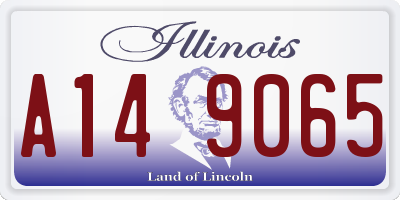 IL license plate A149065