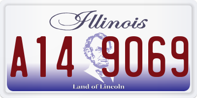 IL license plate A149069