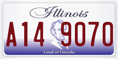 IL license plate A149070