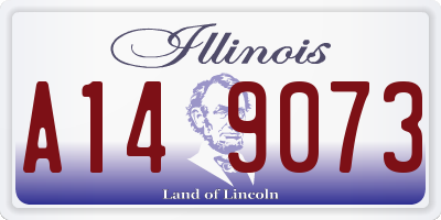 IL license plate A149073