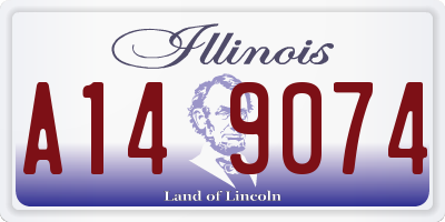 IL license plate A149074