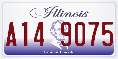 IL license plate A149075