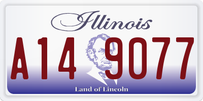 IL license plate A149077