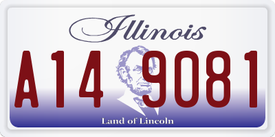 IL license plate A149081