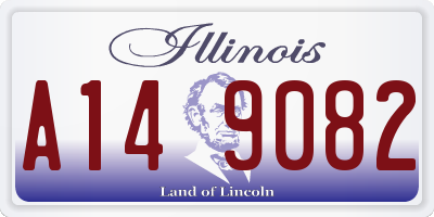 IL license plate A149082