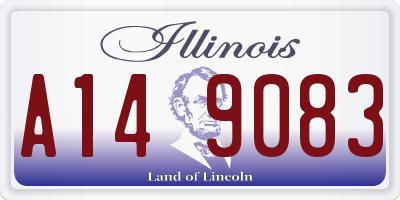 IL license plate A149083