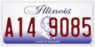 IL license plate A149085