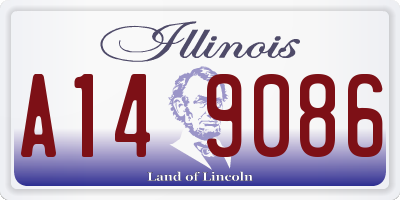 IL license plate A149086
