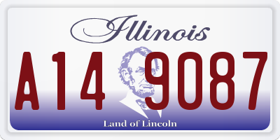 IL license plate A149087