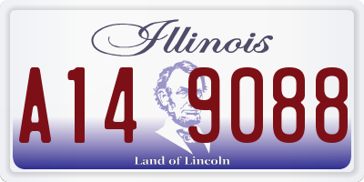 IL license plate A149088