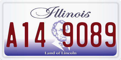 IL license plate A149089
