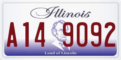 IL license plate A149092