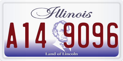IL license plate A149096
