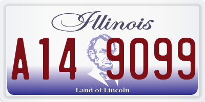 IL license plate A149099