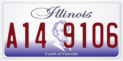 IL license plate A149106