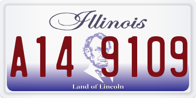 IL license plate A149109