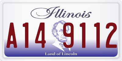 IL license plate A149112