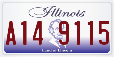 IL license plate A149115