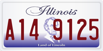 IL license plate A149125