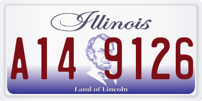 IL license plate A149126
