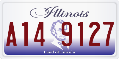 IL license plate A149127