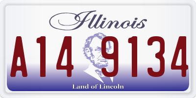 IL license plate A149134
