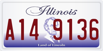 IL license plate A149136