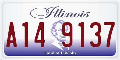 IL license plate A149137