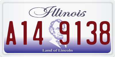 IL license plate A149138
