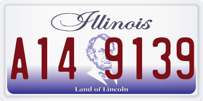 IL license plate A149139