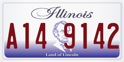 IL license plate A149142