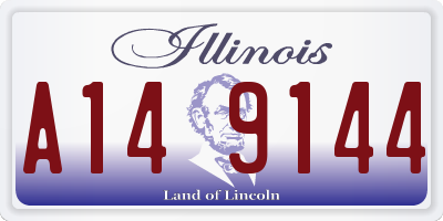 IL license plate A149144