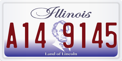 IL license plate A149145