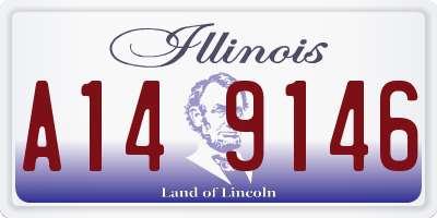 IL license plate A149146